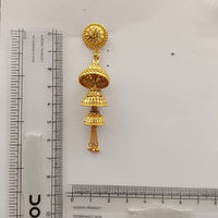 Urthn Timeless Gold Plated Multi Layer Jhumka Earrings | Elegant Traditional Jewellery for Weddings & Festive Occasions( Pack of 6)