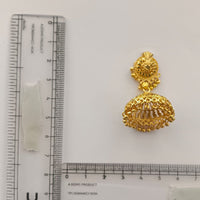 Urthn Stylish Gold Plated Jhumka Earrings | Traditional Fashion Jewellery for Festive & Party Wear( Pack of 6)