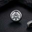 Urthn Silver Plated Stud Mens Earrings