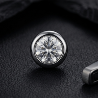 Urthn Silver Plated Stud Mens Earrings