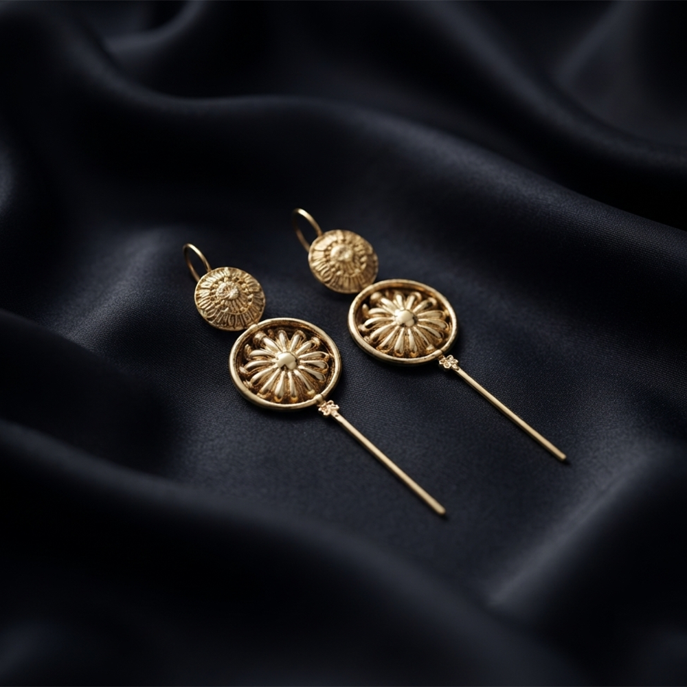 Urthn Gold Plated Round Ear cuff(Pack of 6)