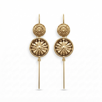 Urthn Gold Plated Round Ear cuff(Pack of 6)