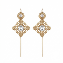 Urthn Gold Plated Oval Ear cuff(Pack of 6)