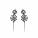 Urthn Oxidised Plated Round Ear cuff(Pack of 6)