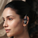 Urthn Black Plated Heart Shape Ear cuff(Pack of 6)