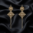 Urthn Gold Plated Square Ear cuff(Pack of 6)