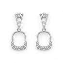 Urthn Silver Plated Austrian Stone Dangler Earrings(Pack of 6 )