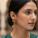 Urthn Silver Plated Austrian Stone Dangler Earrings