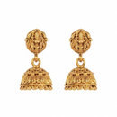 Urthn Antique Gold Plated Temple Jhumki Earrings(Pack of 6 )