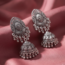Urthn Lightweight Oxidised Jhumki Earrings for women