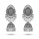 Urthn Lightweight Oxidised Jhumki Earrings for women(Pack of 3)