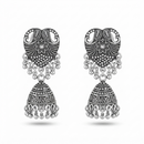 Urthn Lightweight Oxidised Jhumki Earrings for women(Pack of 3)