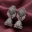 Urthn Lightweight Oxidised Jhumki Earrings for women