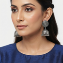 Urthn Stylish Oxidised Jhumki Earrings for Women(Pack of 3)