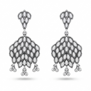 Urthn Fashion Oxidised with Mirror Dangler Earrings for Women(Pack of 3)