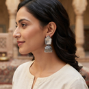 Urthn Fashion Oxidised Mirror Jhumki Earrings for Girls & Women