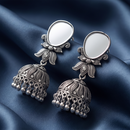 Urthn Fashion Oxidised Mirror Jhumki Earrings for Girls & Women