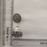 Urthn traditional oxidized silver jhumka earrings for Girls & Women(Pack of 3)