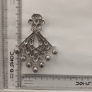 Urthn Oxidised Earrings Featuring Mirror Cut Glass Stone for Girls & Women(Pack of 3)