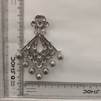 Urthn Oxidised Earrings Featuring Mirror Cut Glass Stone for Girls & Women(Pack of 3)