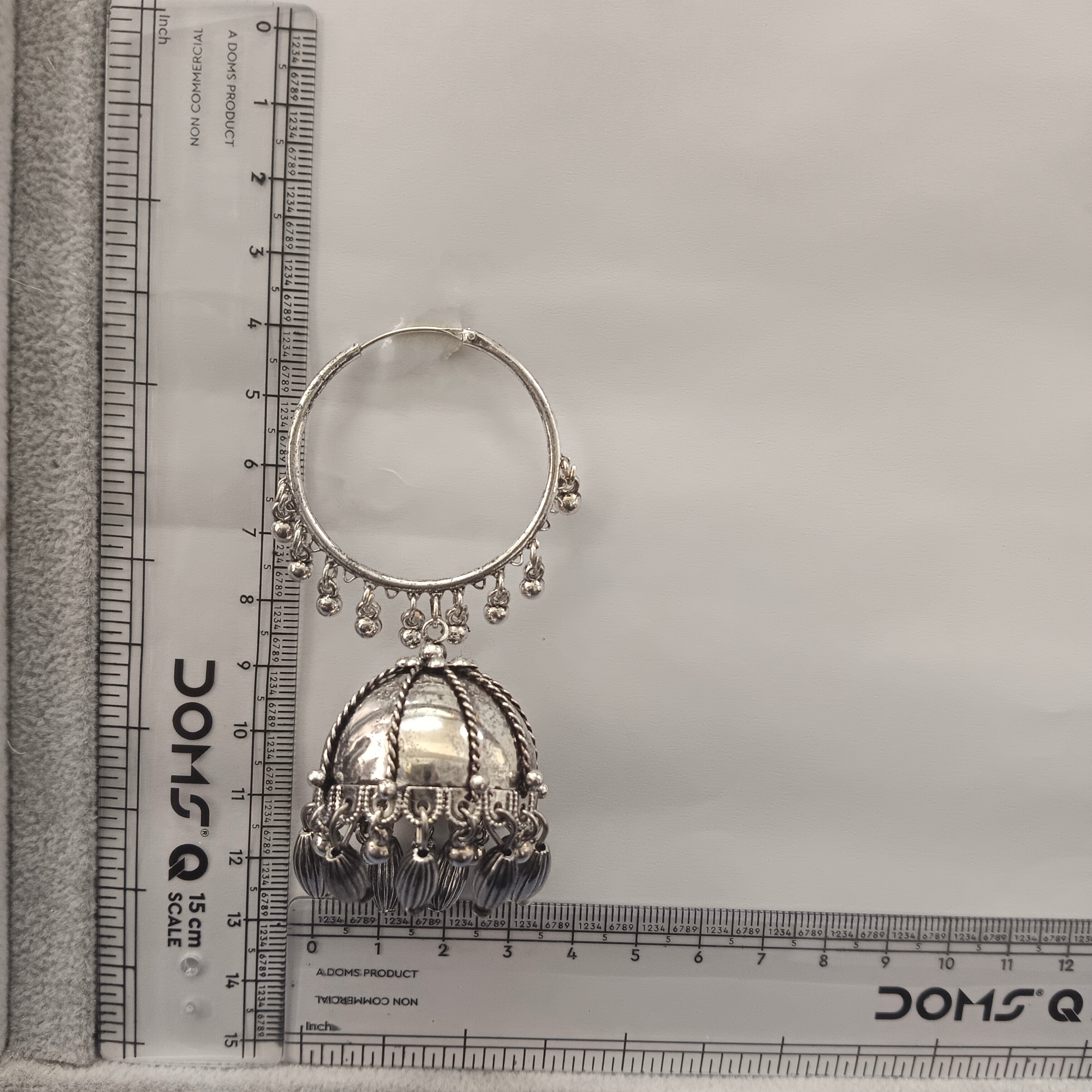 Urthn Oxidised Hoop Jhumka Earrings for Girls & Women(Pack of 3)