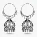 Urthn Oxidised Hoop Jhumka Earrings for Girls & Women(Pack of 3)