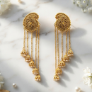 Urthn Traditional Gold Plated Austrian Stone Pearl Jhumki Earrings for Women & Girls
