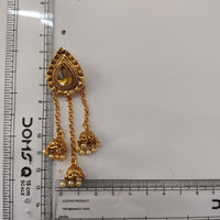 Urthn Designer Gold Plated Austrian Stone Kashmiri Jhumki Earrings for Women(Pack of 3)