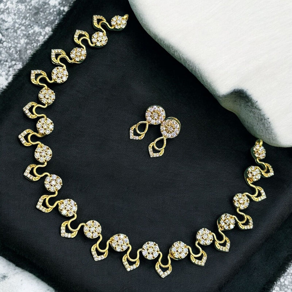 Sona Covering Austrian Stone Designer Necklace set 