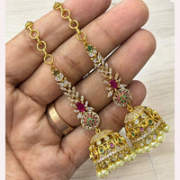 Sona Covering Austrian Stone Jhumki Earrings 