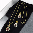 Sona Covering Sparkle Rhythm Austrian Stone Necklace Set