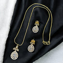 Sona Covering Sparkle Rhythm Austrian Stone Necklace Set