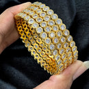 Sona Covering Elegance Glow Pota And Austrain Stone Bangles Set
