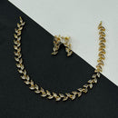 Sona Covering Lightweight Crystal Stone Necklace Set Of Party Wear