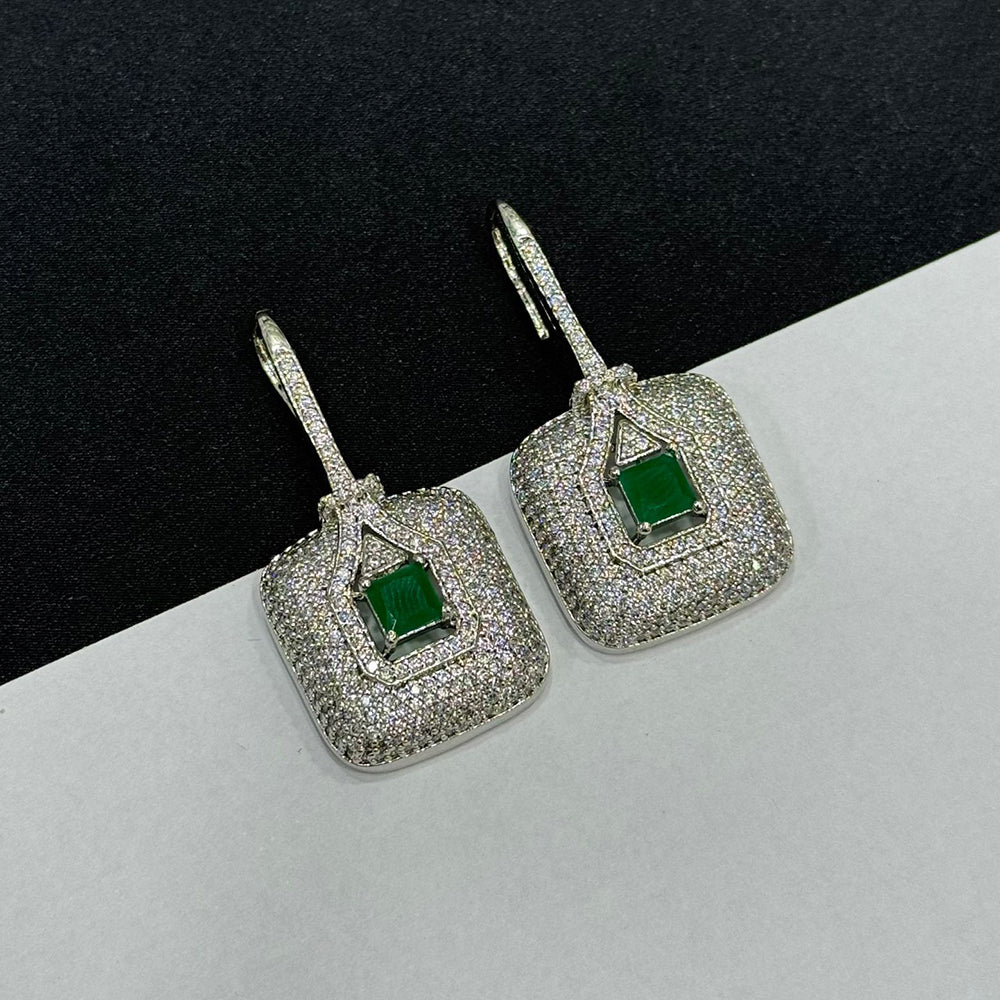 Sona Covering Graceful American Diamond Dangler Earrings