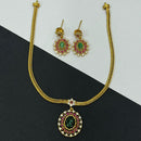 Sona Covering Royal Elegance Pota Stone with Pearl Necklace Set