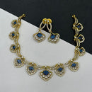 Sona Covering Tribal Fusion American Diamond And Austrian Stone Necklace Set