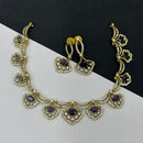 Sona Covering Tribal Fusion American Diamond And Austrian Stone Necklace Set