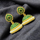 Sona Covering Trendy Austrian Stone And Pearl Jhumkis