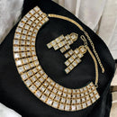 Sona Covering Designer Polki Kundan Stone Jewellery Necklace Set