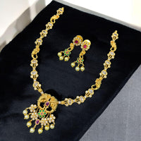 Sona Covering Glamorous Glow Pota Stone And Pearl Necklace Set