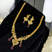 Sona Covering Elegant Pota Stone Necklace Set