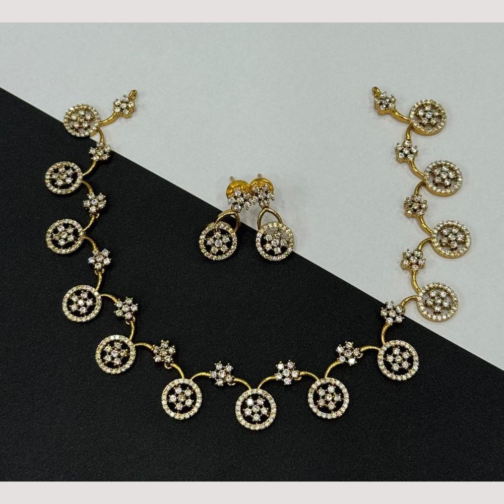 Sona Covering Glamorous Austrian Stone Necklace Set