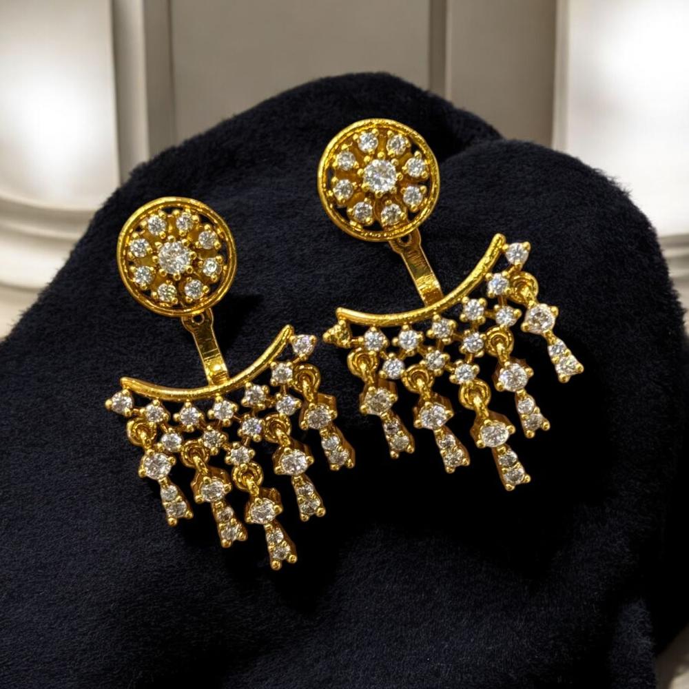 Sona Covering Heritage Shine Austrian Stone Dangler Earrings