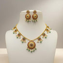 Sona Covering Glamorous Pota Stone And Austrian Stone Necklace Set