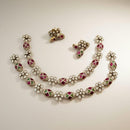 Sona Covering Elegant Pota Stone Fashion Jewellery Necklace Set