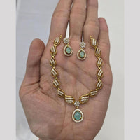 Sona Covering Glamorous Crystal Stone Necklace Set