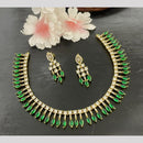 Sona Covering Glamorous Crystal Stone And Austrian Stone Necklace Set