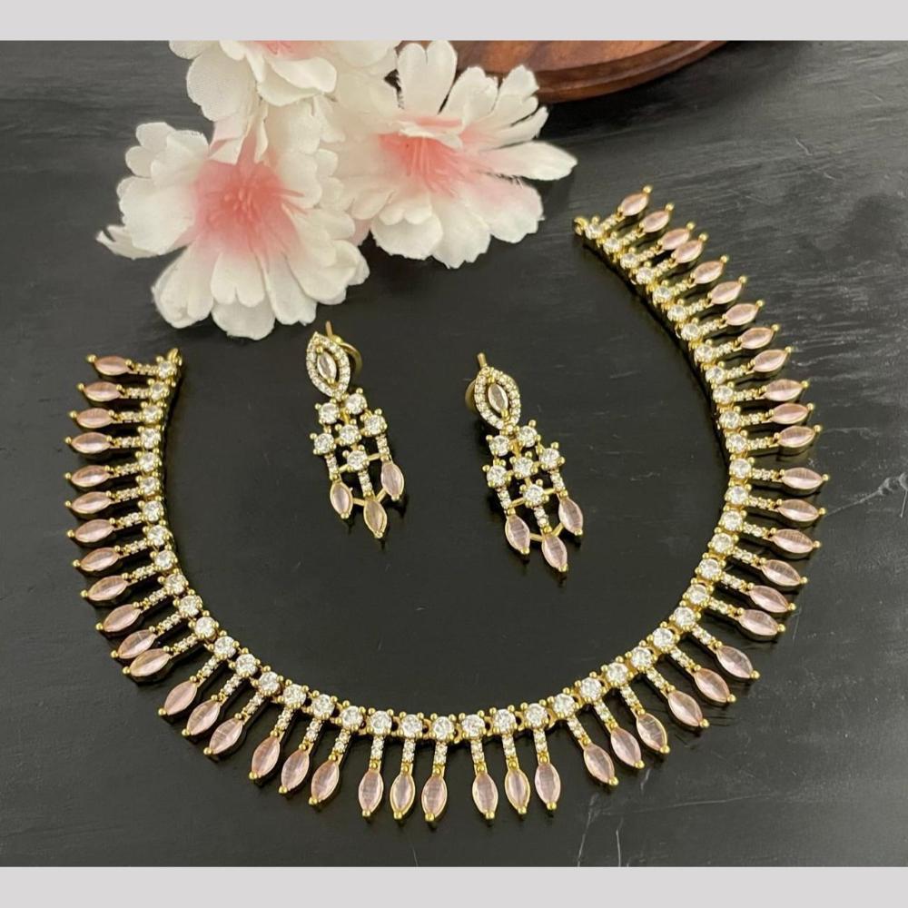 Sona Covering Glamorous Crystal Stone And Austrian Stone Necklace Set