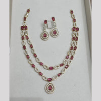 Sona Covering Glamorous Crystal Stone And Austrian Stone Necklace Set